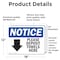 Signmission Please Deposit Towels Here (Down Sign With Symbol), 18 in W x Rectangle, Vinyl Decal OS-2PACK-NS-D-1218-L-17364 - alternate 6
